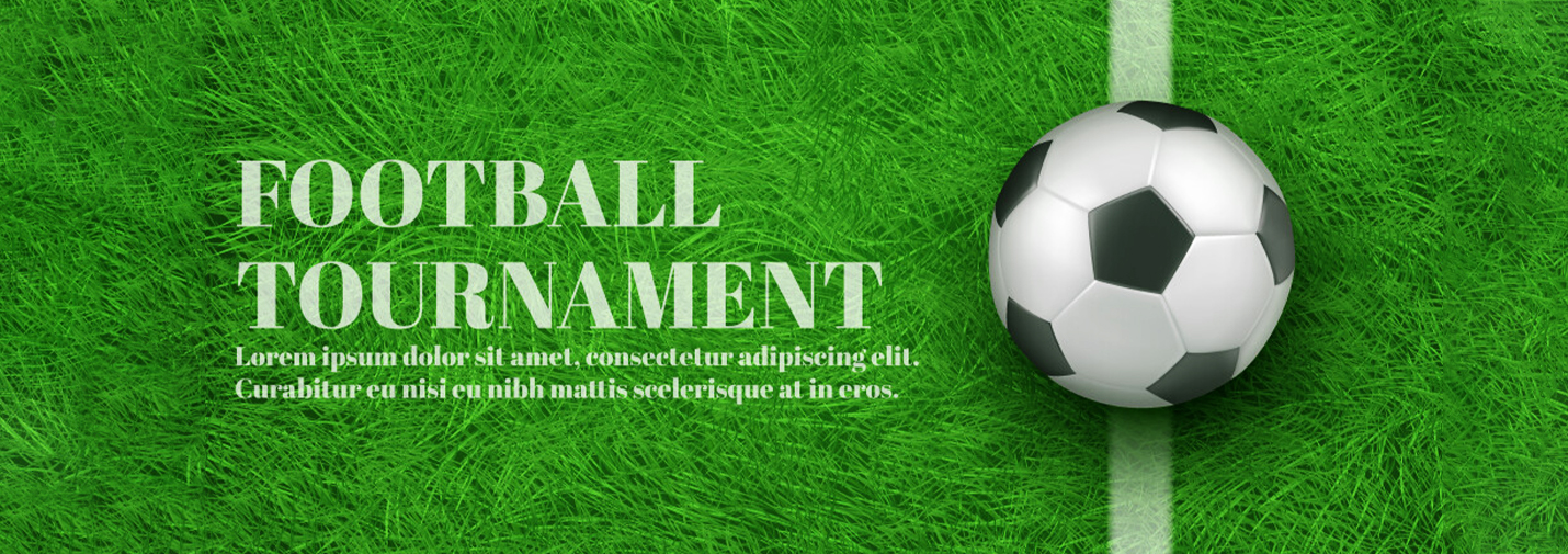 Football-Tournament-3d-Realistic-Football-Invitation-Banner